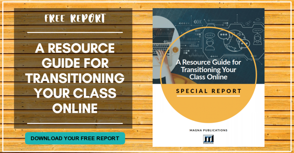 A resource guide for transitioning your class online